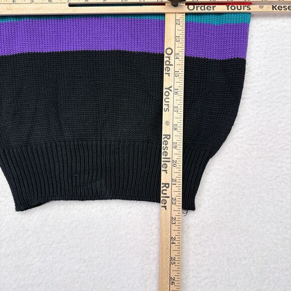 Vintage Apparatus Sweater Womens Size Medium Striped Knit Pullover Collared‎ - Picture 8 of 8
